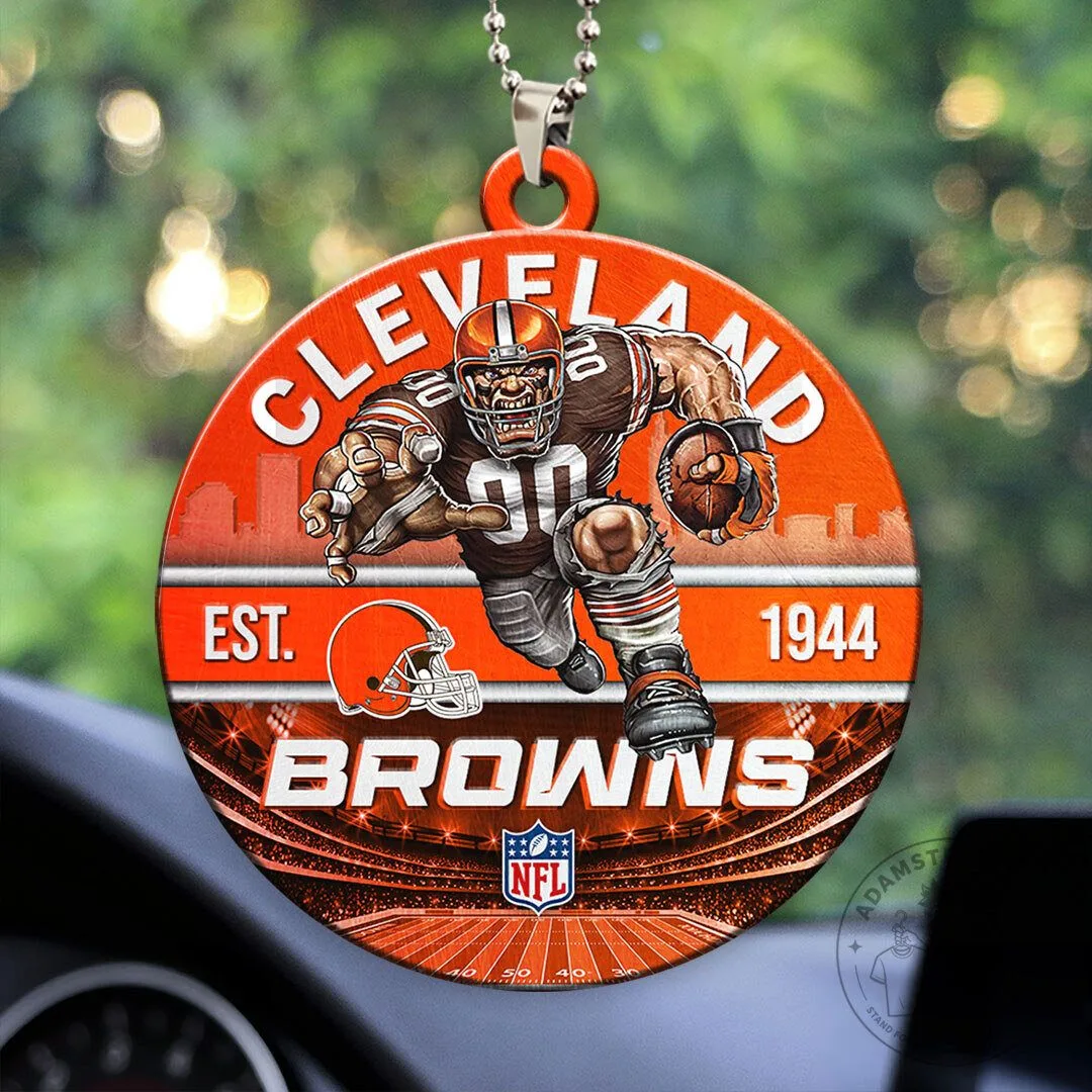 Cleveland Browns Football Team Car Ornament for Rear View Mirror