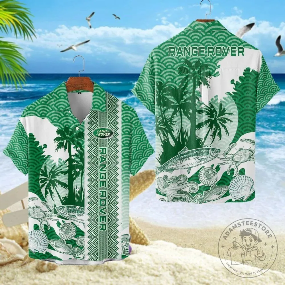 Range Rover Tropical Palm Trees Hawaiian Shirt for Men and Women