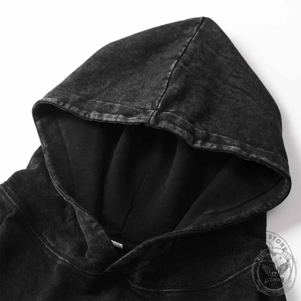 The Reaper Awakens Skull Vintage Washed Hoodie with Guns and Slogan 14 The Reaper Awakens Skull Vintage Washed Hoodie with Guns and Slogan