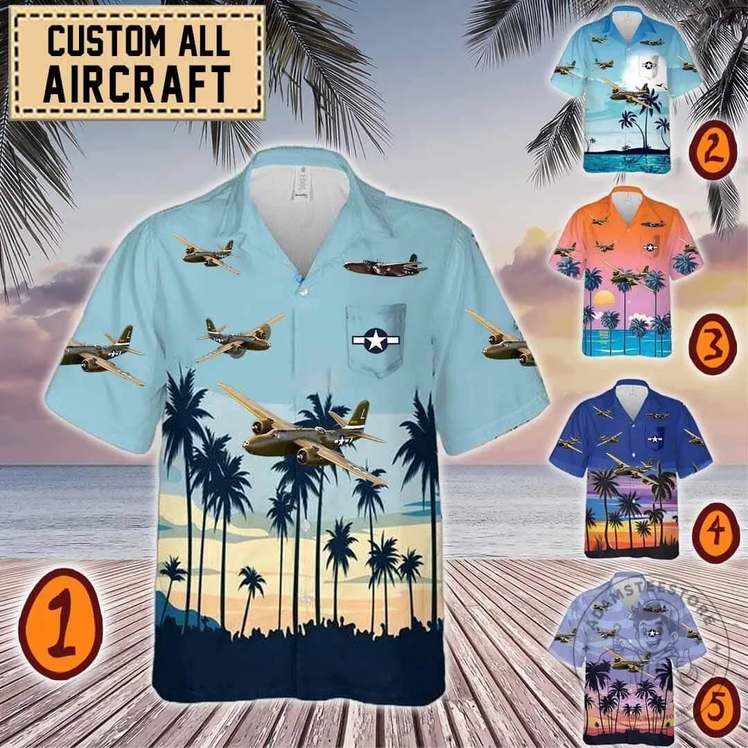 Douglas A-20 Havoc Bomber Aircraft Hawaiian Shirt