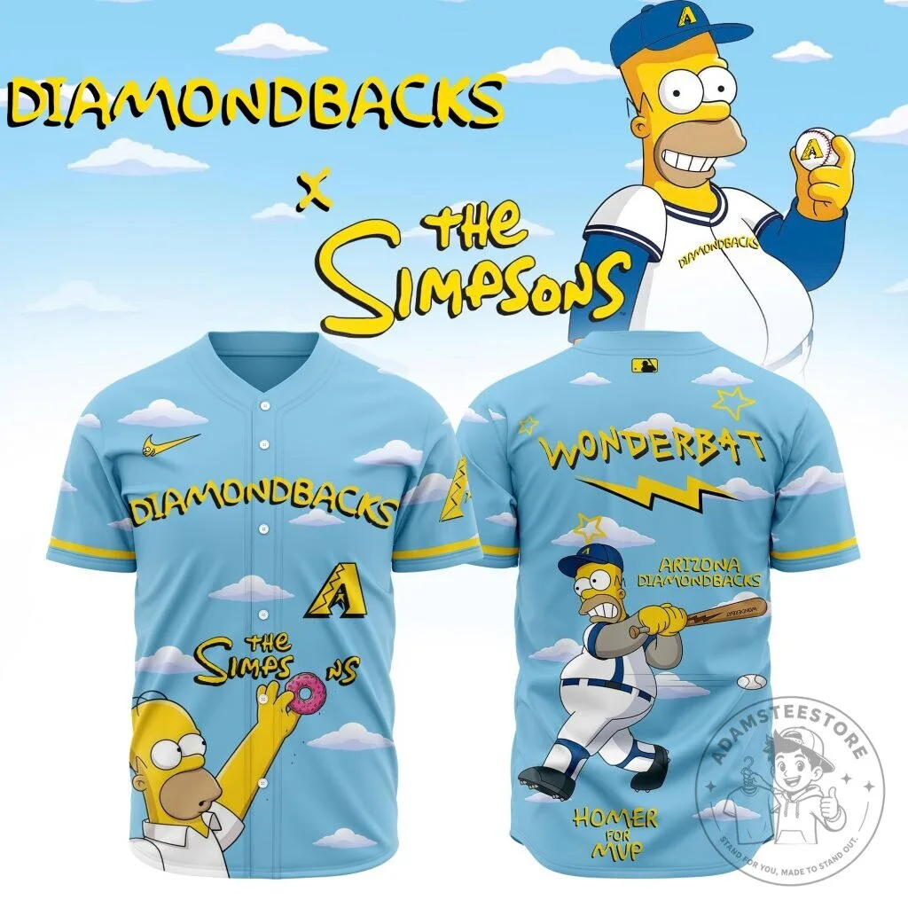 Arizona Diamondbacks The Simpsons Homer Simpson Baseball Jersey
