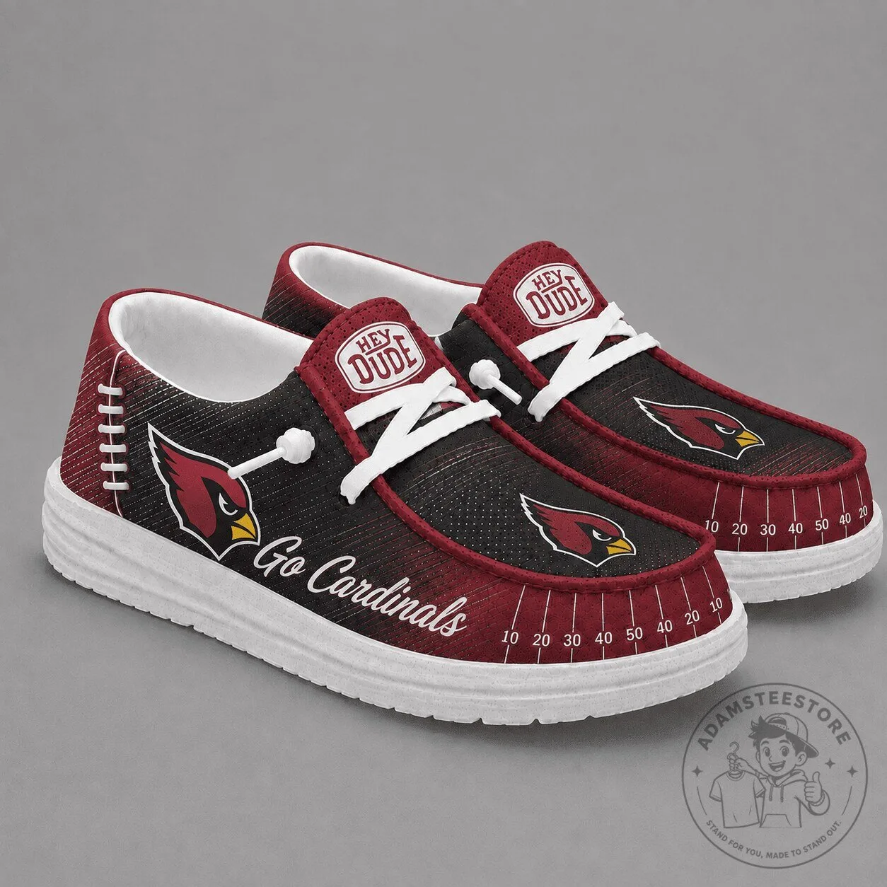 Arizona Cardinals Football Team Fan Loafer Shoes