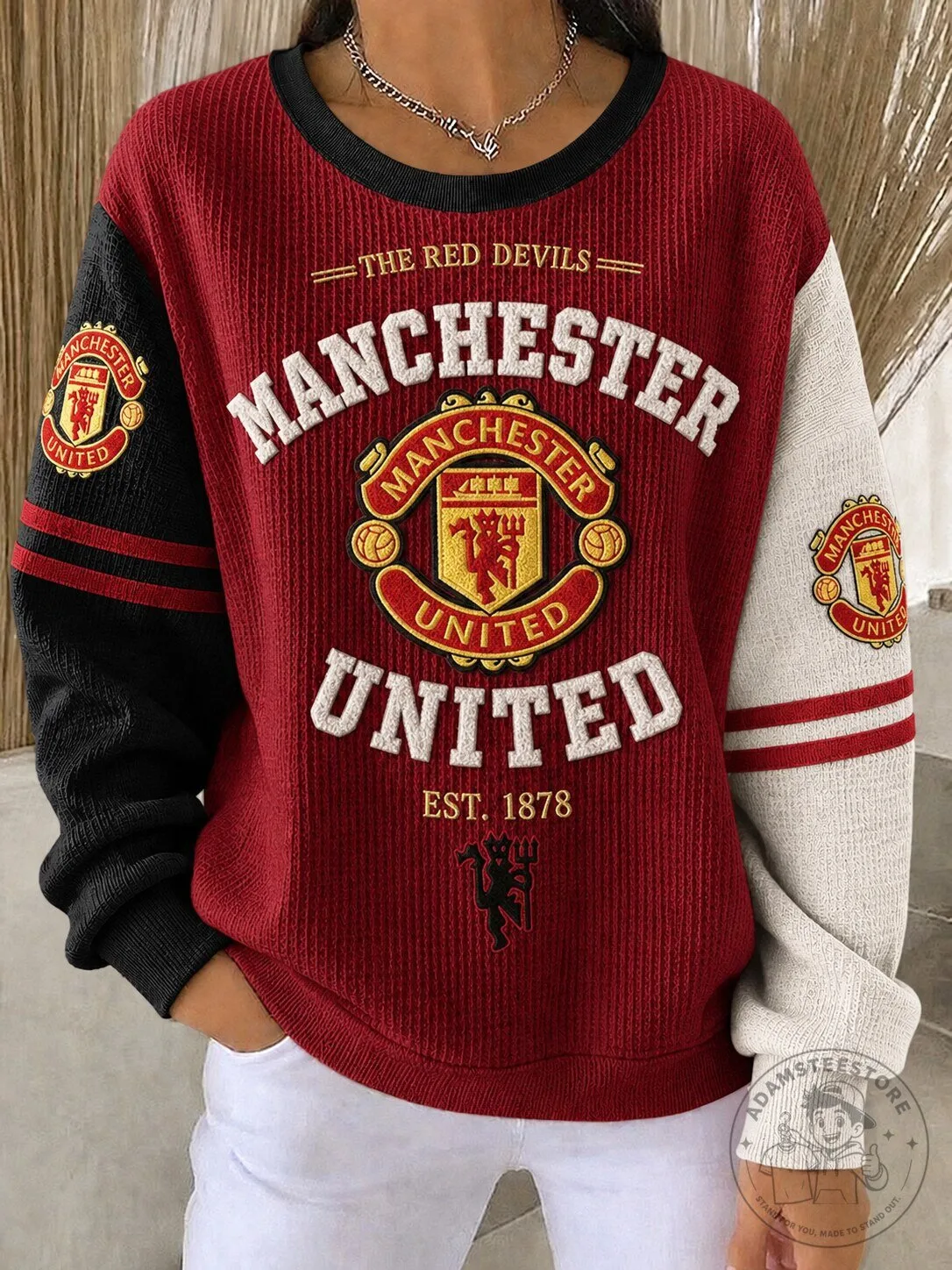 Manchester United Football Club The Red Devils Crewneck Sweatshirt