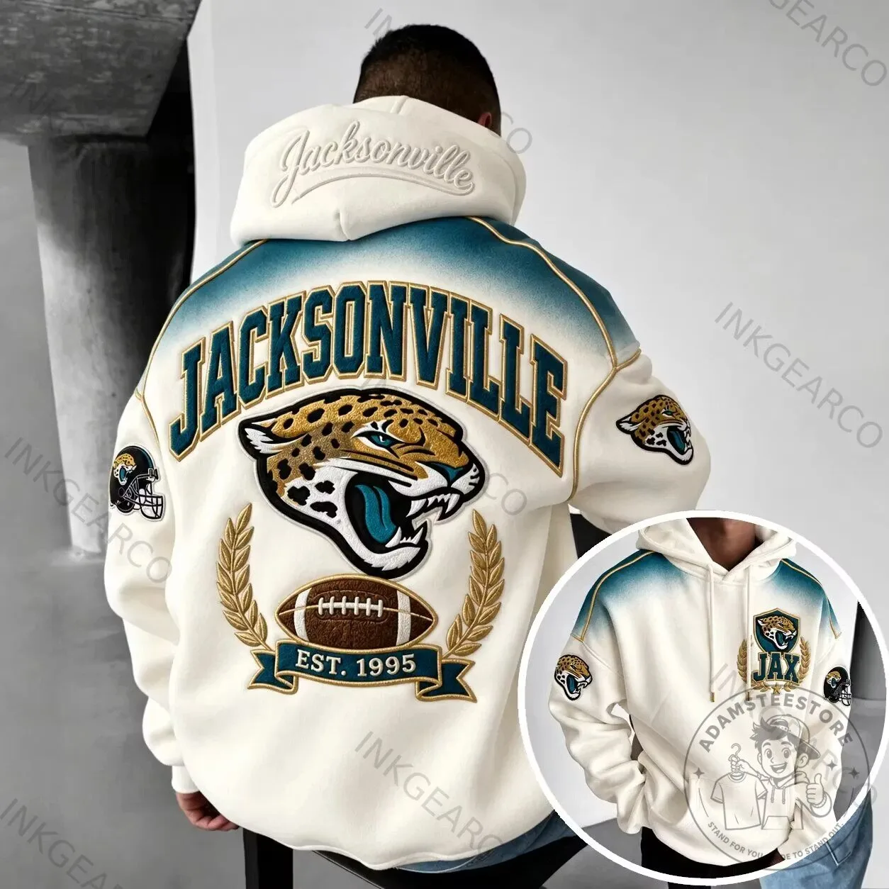 Jacksonville Jaguars American Football Team Est. 1995 Fan Hoodie
