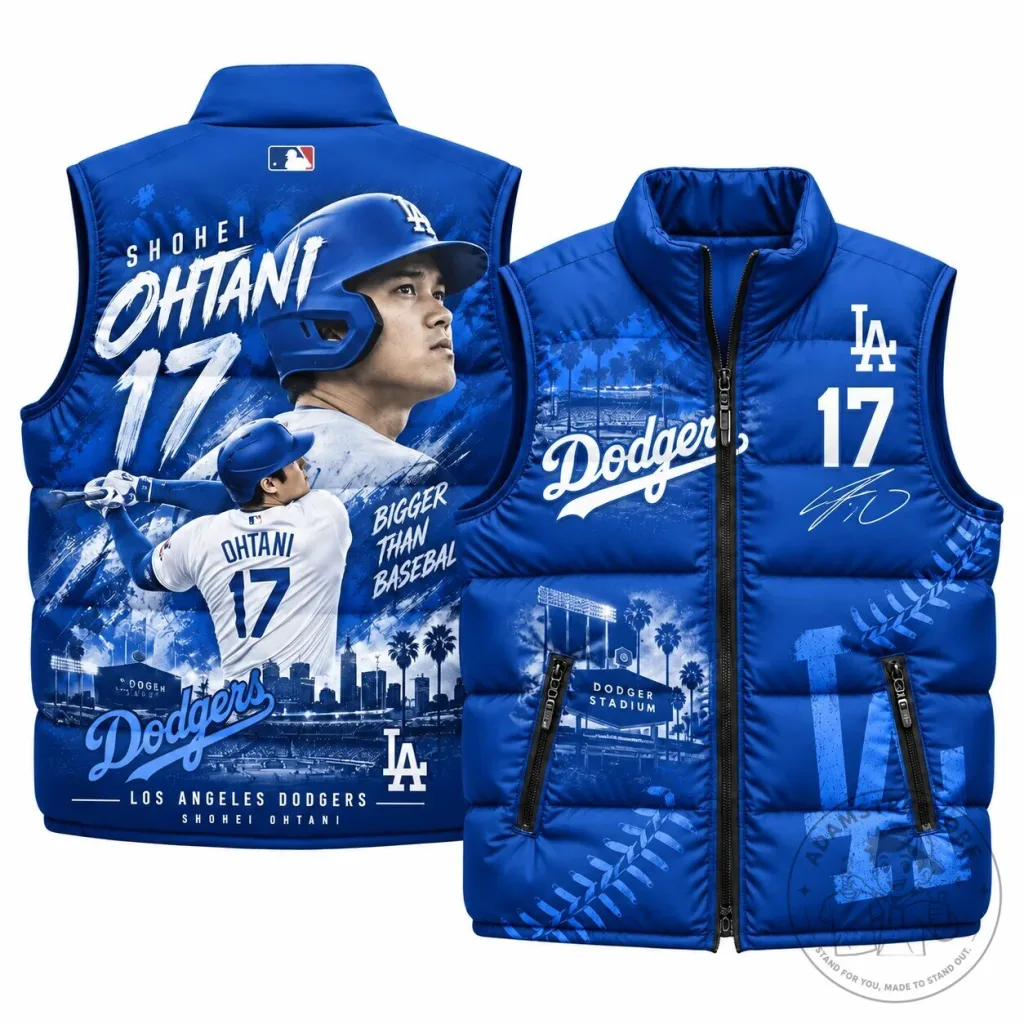 Shohei Ohtani Los Angeles Dodgers Puffer Vest