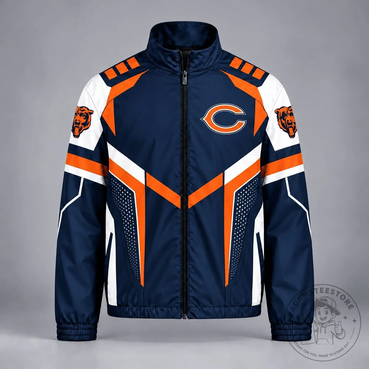 Chicago Bears NFL Apex Velocity Full-Zip Jacket for Men and Women