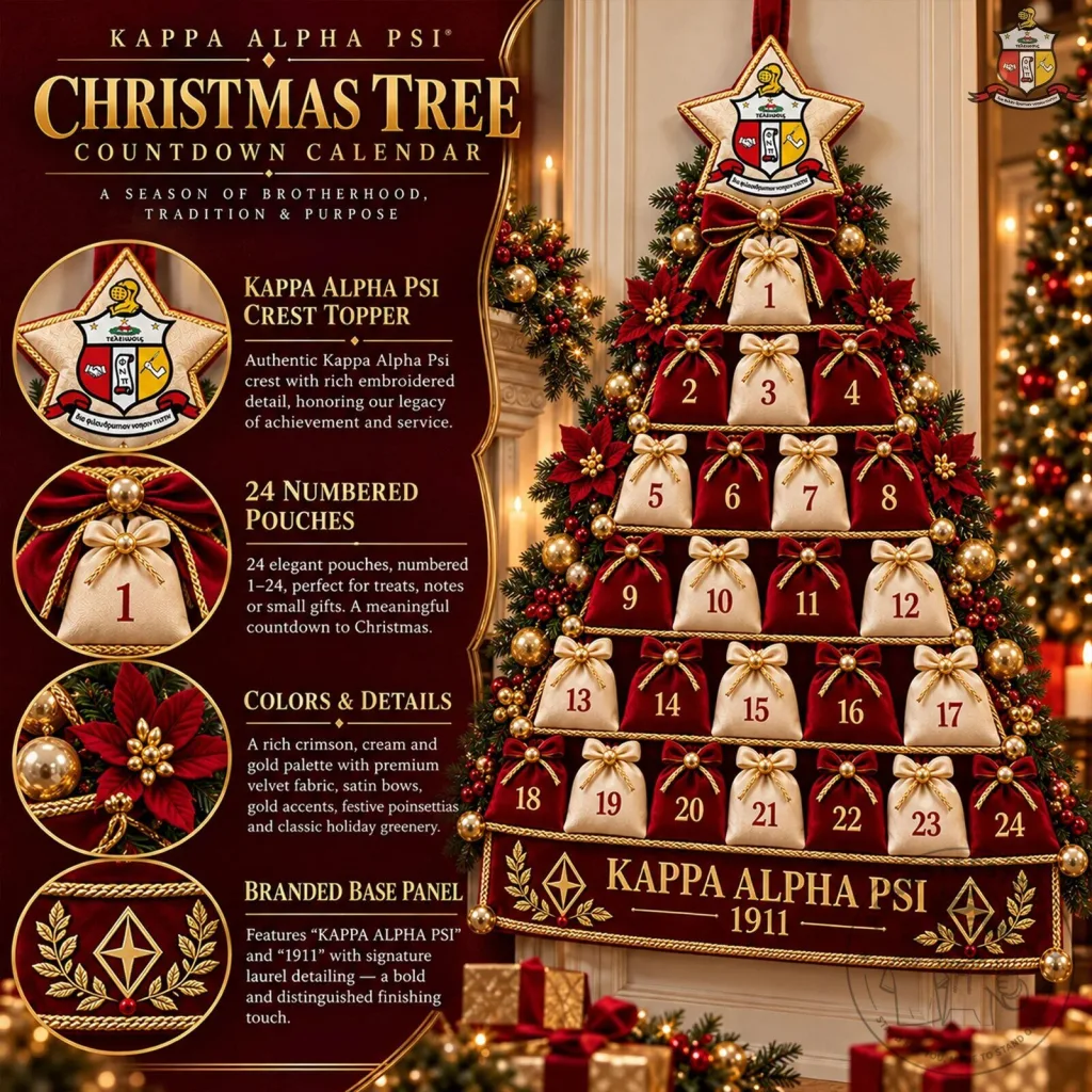 Kappa Alpha Psi Fraternity Christmas Tree Countdown Calendar Kappa Alpha Psi Fraternity Christmas Tree Countdown Calendar 2D