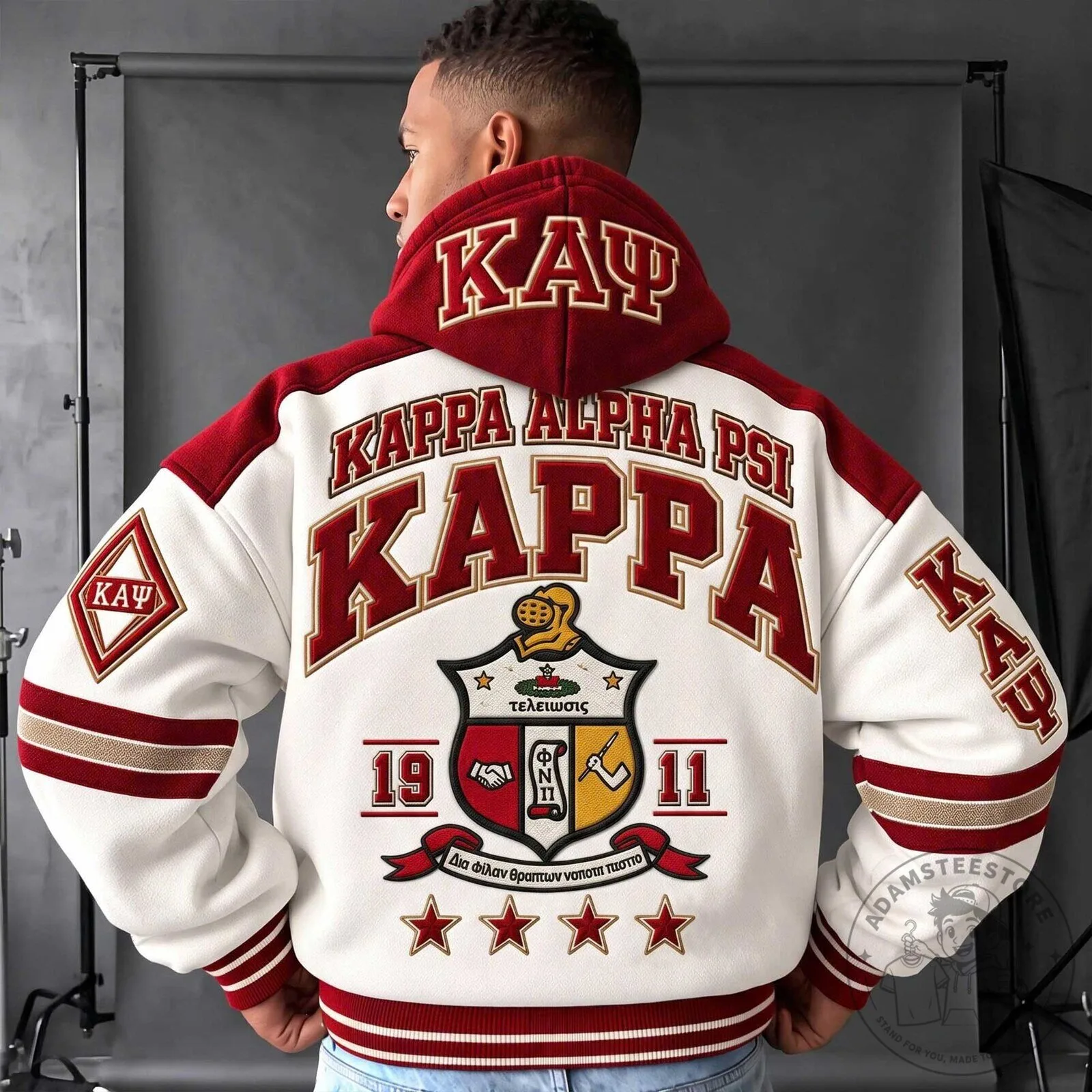 Kappa Alpha Psi Fraternity Greek Letterman Hoodie 10 Kappa Alpha Psi Fraternity Greek Letterman Hoodie