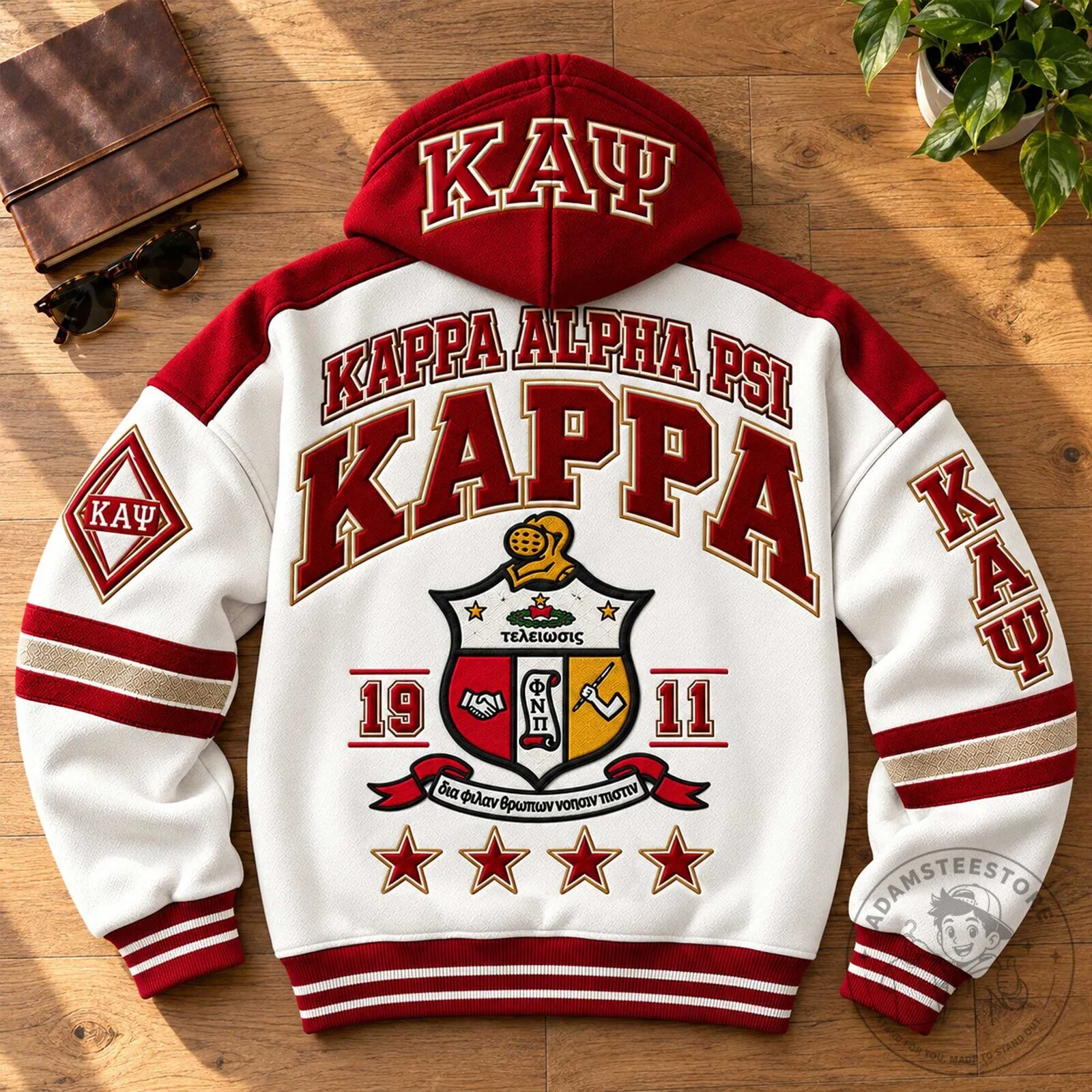 Kappa Alpha Psi Fraternity Greek Letterman Hoodie 11 Kappa Alpha Psi Fraternity Greek Letterman Hoodie