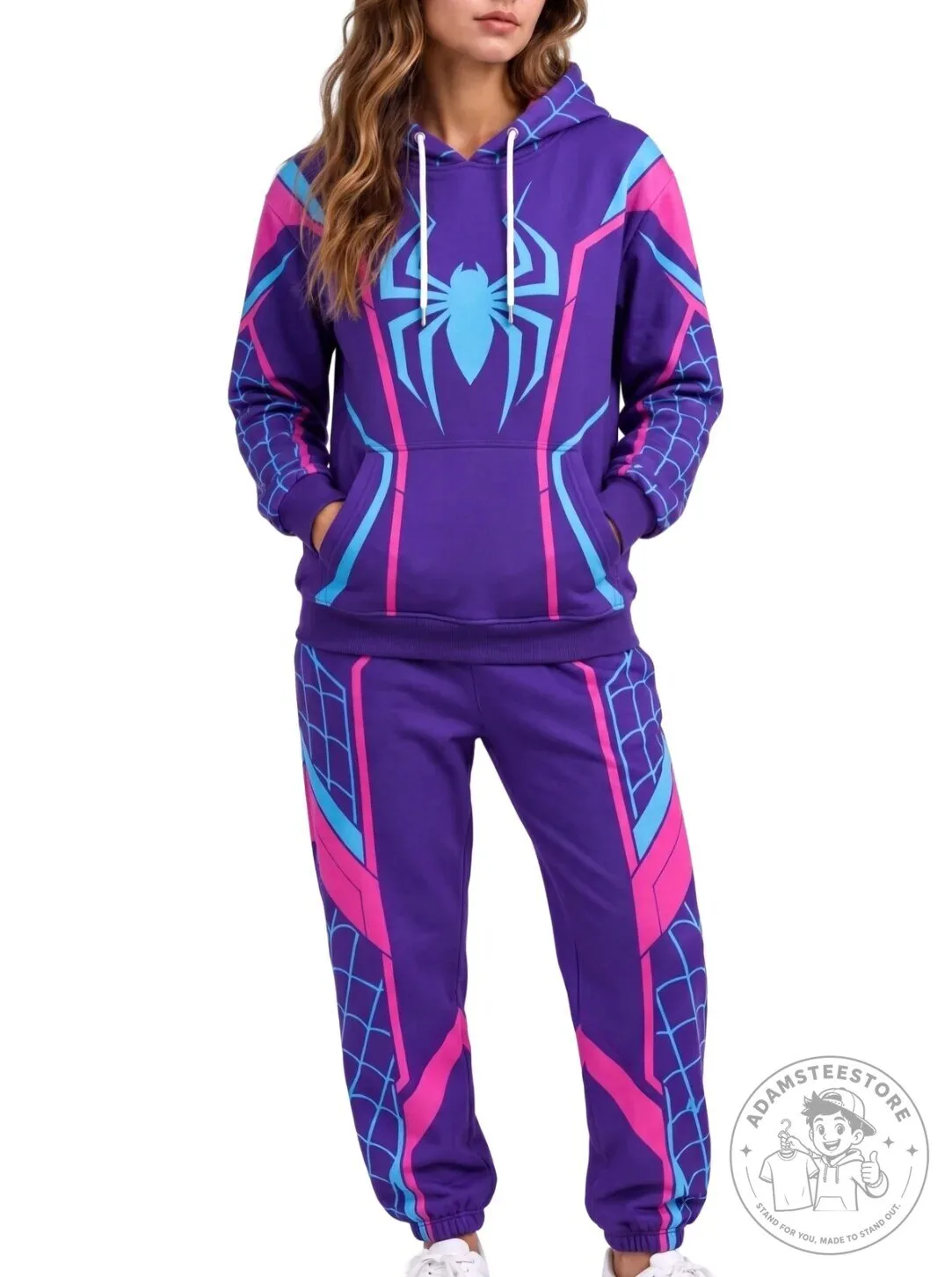 Spider-Gwen Stacy Spider-Verse Cosplay Hoodie