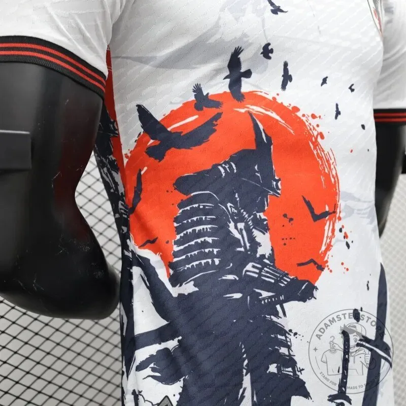 Japan National Football Team Samurai Edition White Soccer Jersey 21 Japan National Football Team Samurai Edition White Soccer Jersey