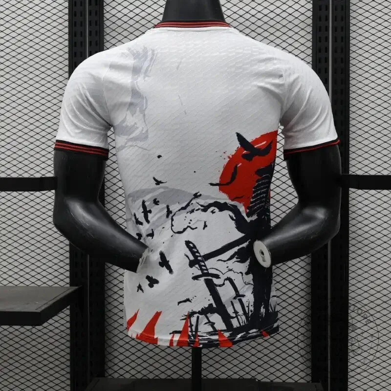 Japan National Football Team Samurai Edition White Soccer Jersey 25 Japan National Football Team Samurai Edition White Soccer Jersey