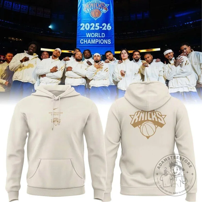 New York Knicks 2025-2026 World Champions Basketball Fan Hoodie
