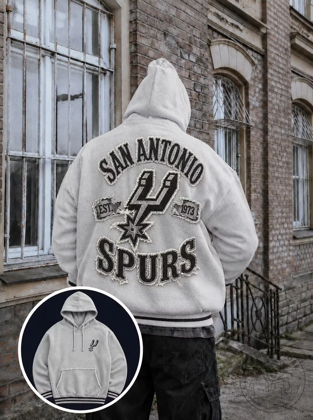 San Antonio Spurs Basketball Team Vintage Style Hoodie
