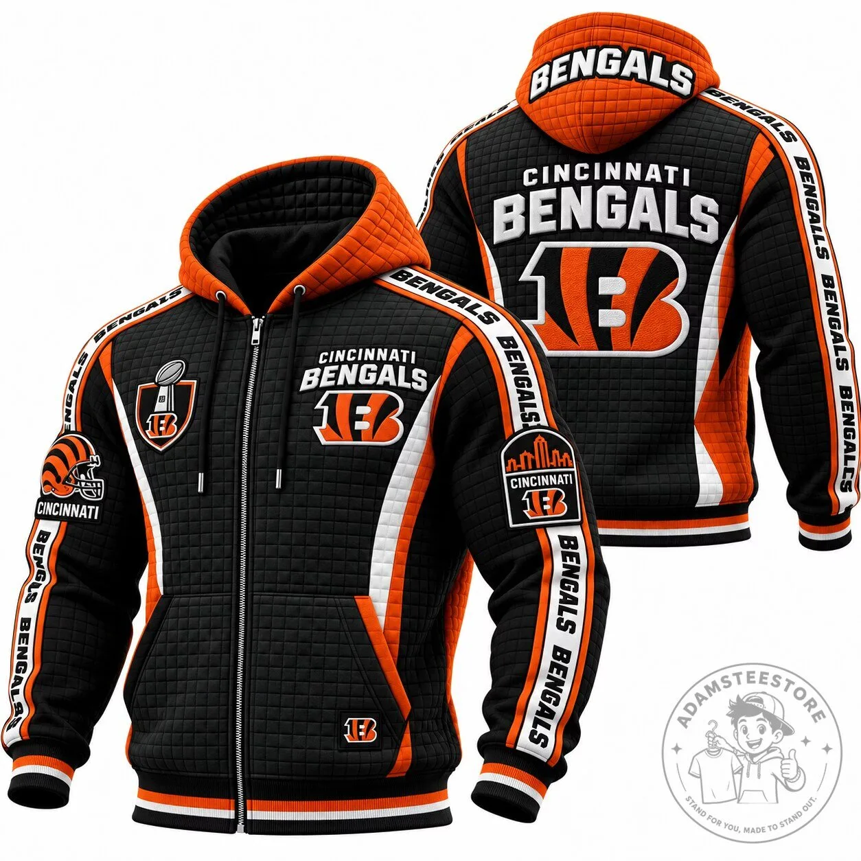 Cincinnati Bengals Football Team Black And Orange Hoodie 3 Cincinnati Bengals Football Team Black And Orange Hoodie
