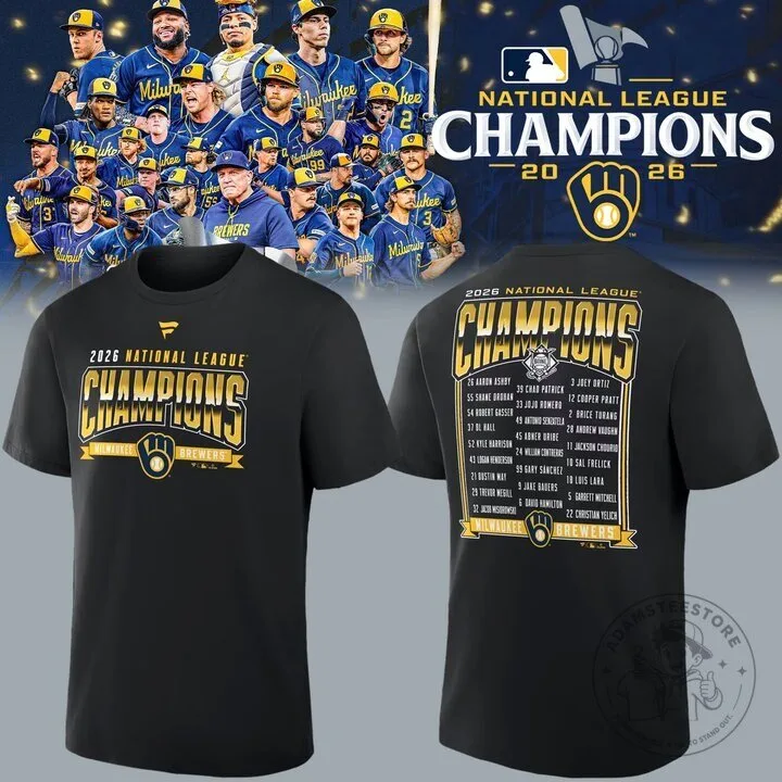 T-Shirt Celebrating Milwaukee Brewers 2026 National League Championship