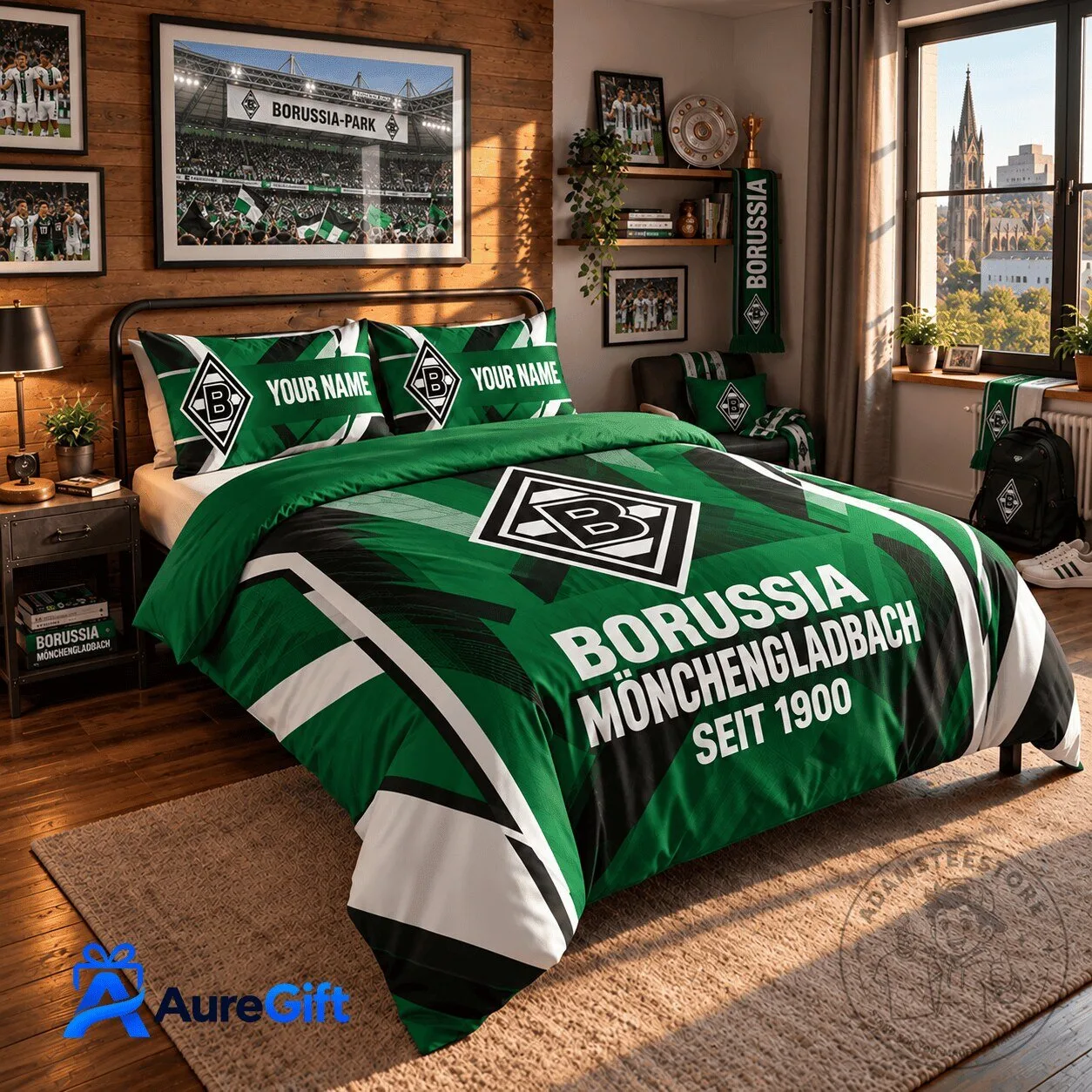 Borussia Mönchengladbach Bundesliga Matchday Personalized Bedding Set