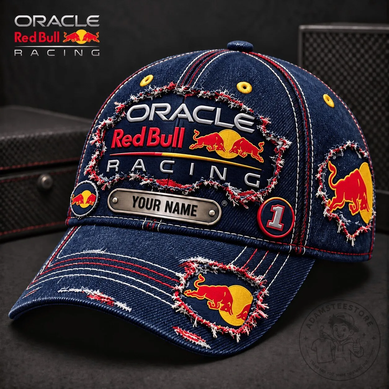 Oracle Red Bull Racing Formula 1 Denim Baseball Cap Hat