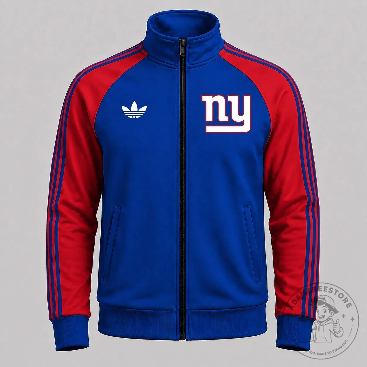 New York Giants NFL Football Team Blue and Red Track Jacket